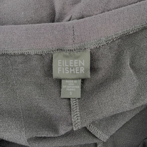Eileen Fisher Womens Pull On Crepe Pants Size Small Solid Black Cropped - Picture 3 of 4